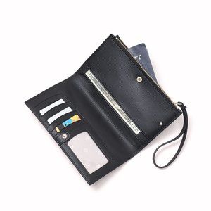 Kate Spade Sylvia Continental Black Wristlet Purse